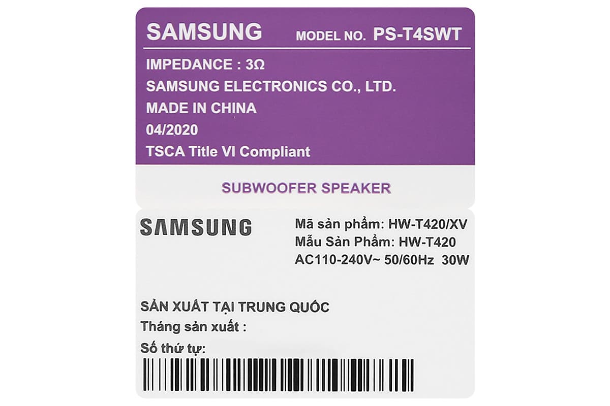 Loa thanh soundbar Samsung HW-T420 - Hàng chính hãng