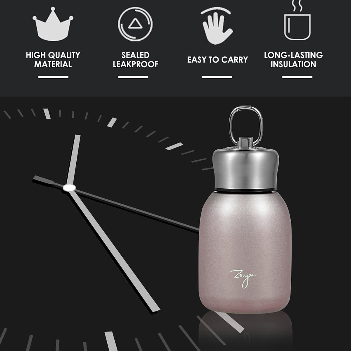 Bình Nước Giữ Nhiệt Có Móc Treo (300ml)
