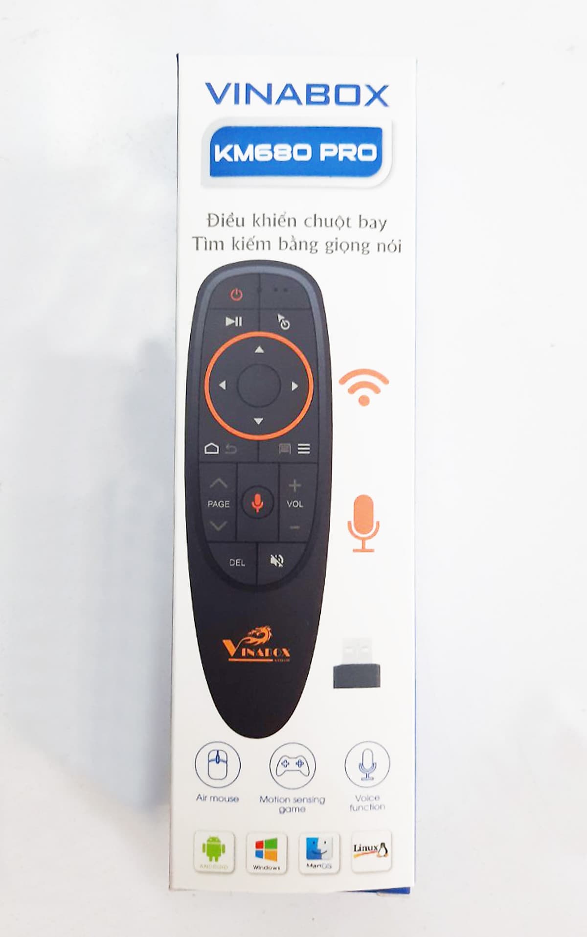 CHUỘT BAY TÌM KIẾM BẰNG GIỌNG NÓI KM680PRO - HÀNG CHÍNH HÃNG