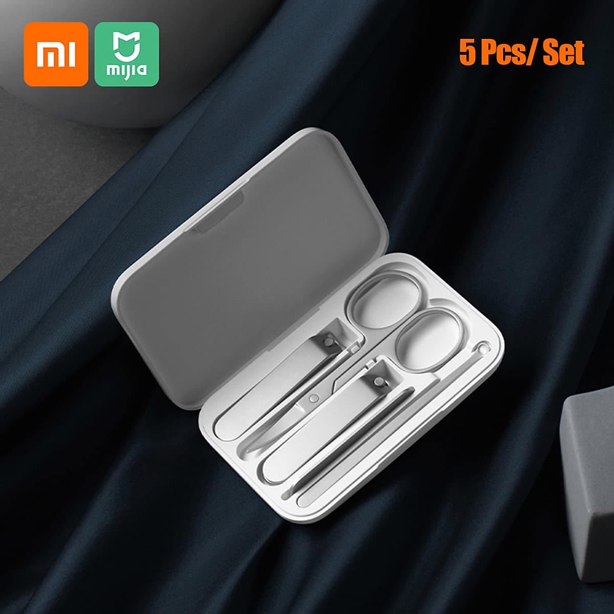 Xiaomi Mijia Nail Clippers Set Stainless Steel Trimmer Pedicure Care Clippers Earpick Nail File Professional Beauty