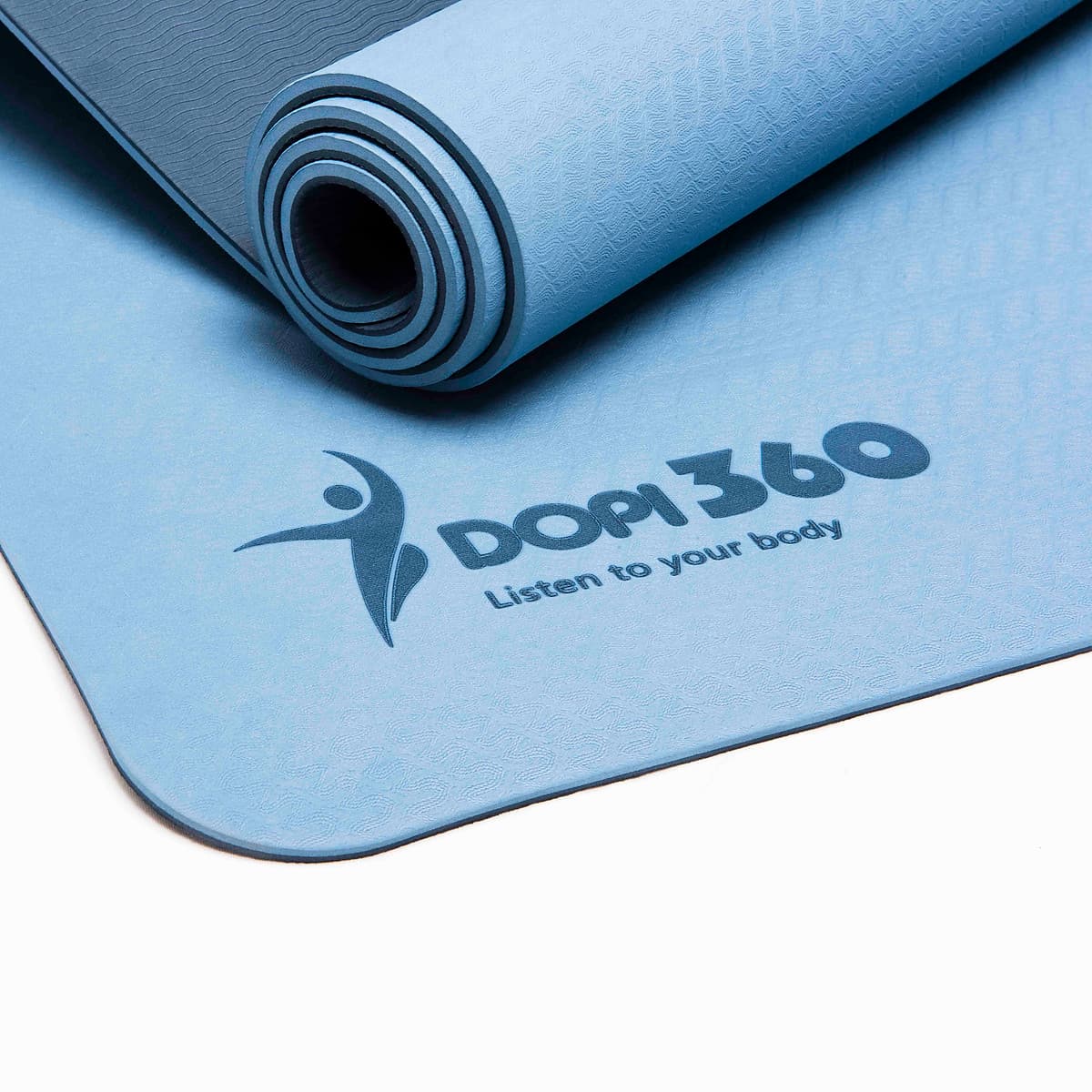 Thảm tập yoga DOPI360 cao cấp hai lớp siêu bám DP5500 Tặng kèm túi và dây