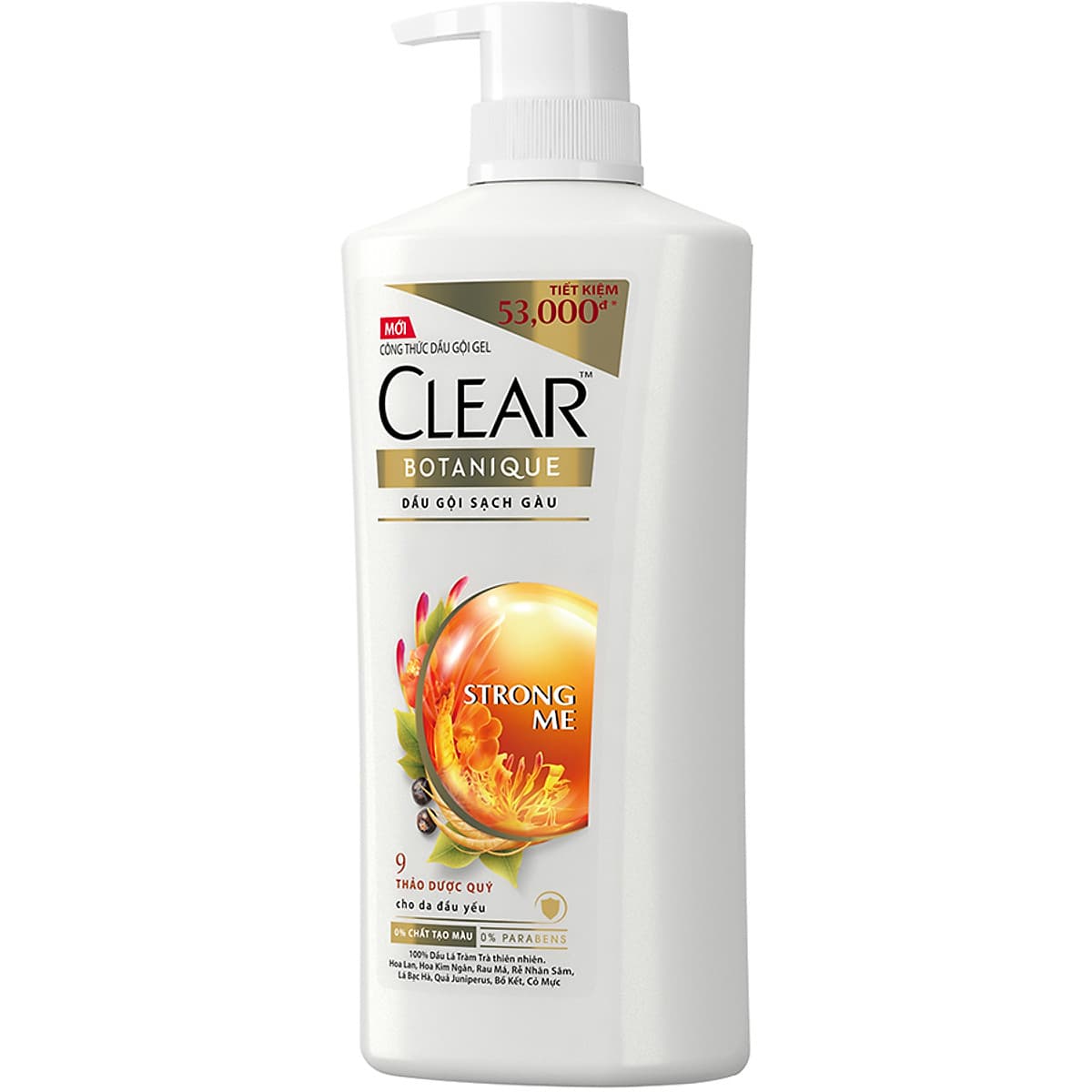 Dầu Gội Sạch Gàu Clear Botanique 9 Thảo Dược Quý (630g)