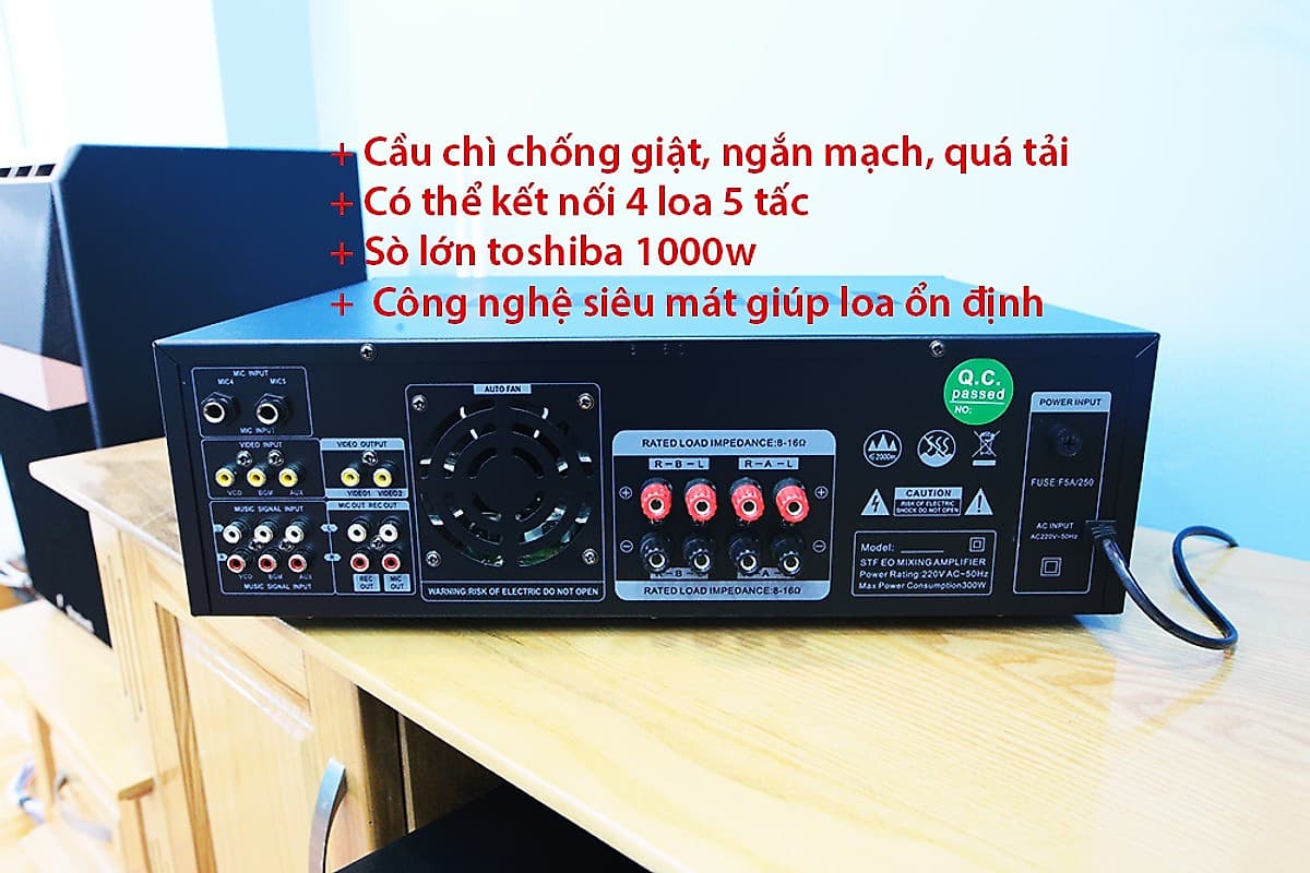 Amply karaoke Bradwell BR380 Hàng Chính Hãng