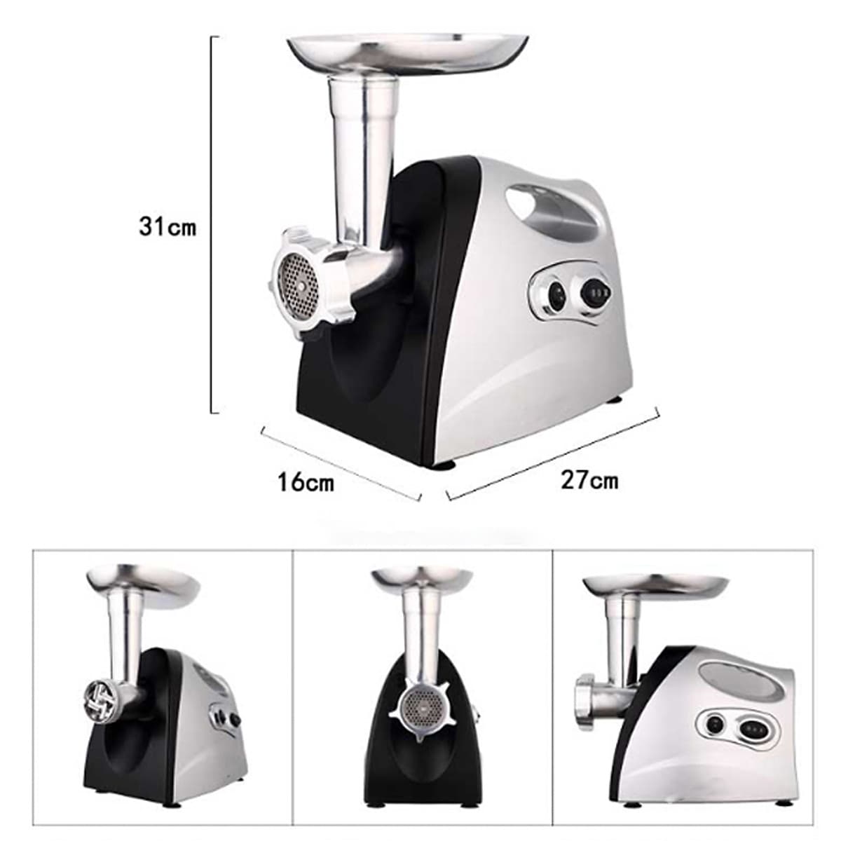 MÁY NGHIỀN THỊT, LÀM XÚC XÍCH - MÁY NGHIỀN RAU CỦ QUẢ ĐA NĂNG JRJ 523