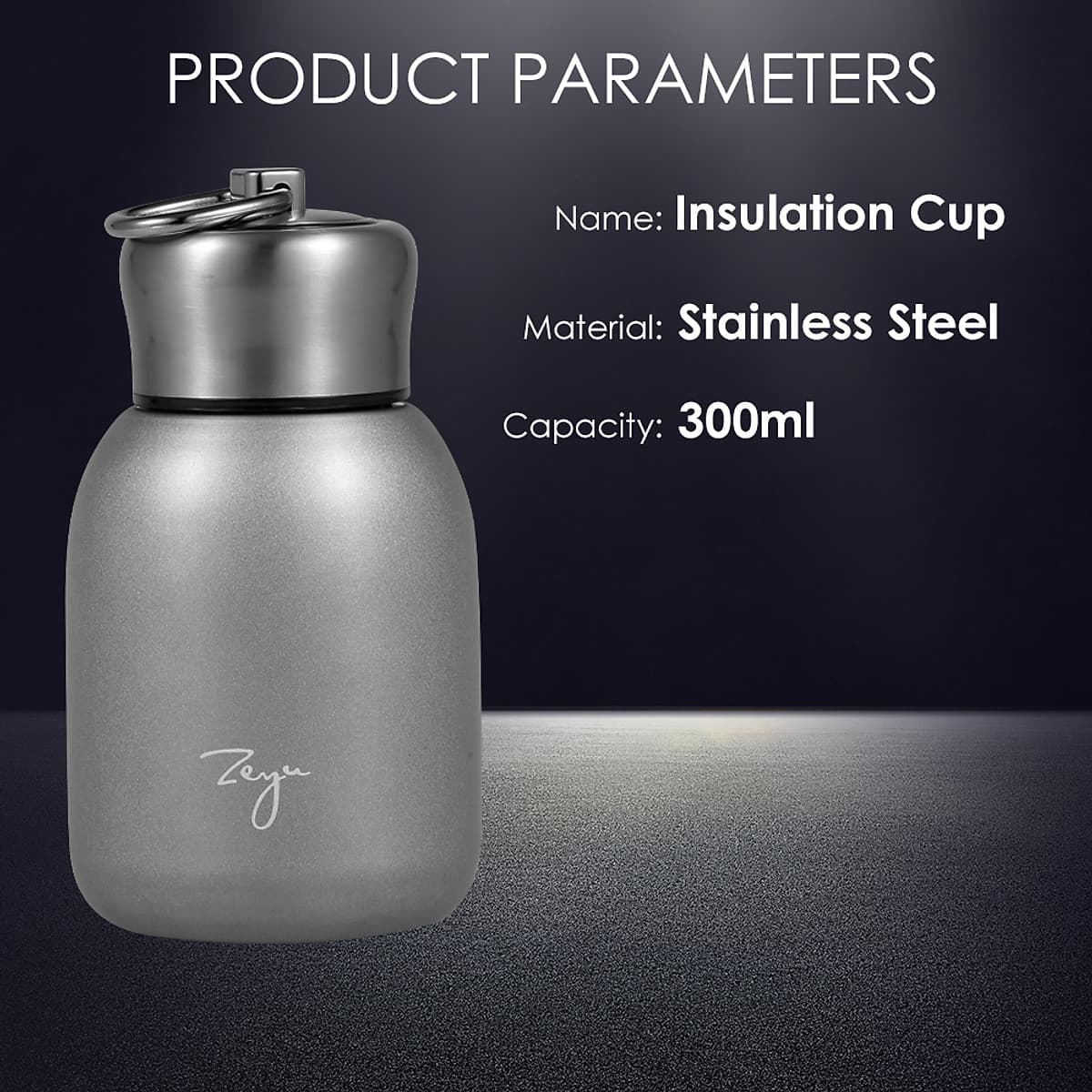 Bình Nước Giữ Nhiệt Có Móc Treo (300ml)