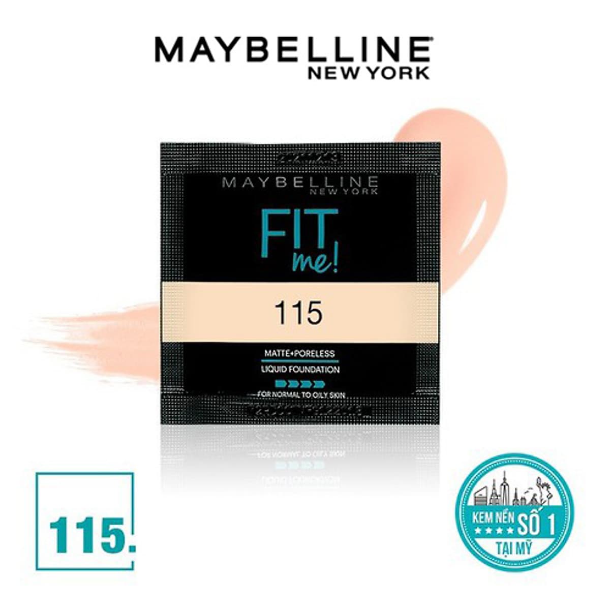 Kem nền  Maybelline Fit Me dạng sachet 1.5ml 115 Ivory