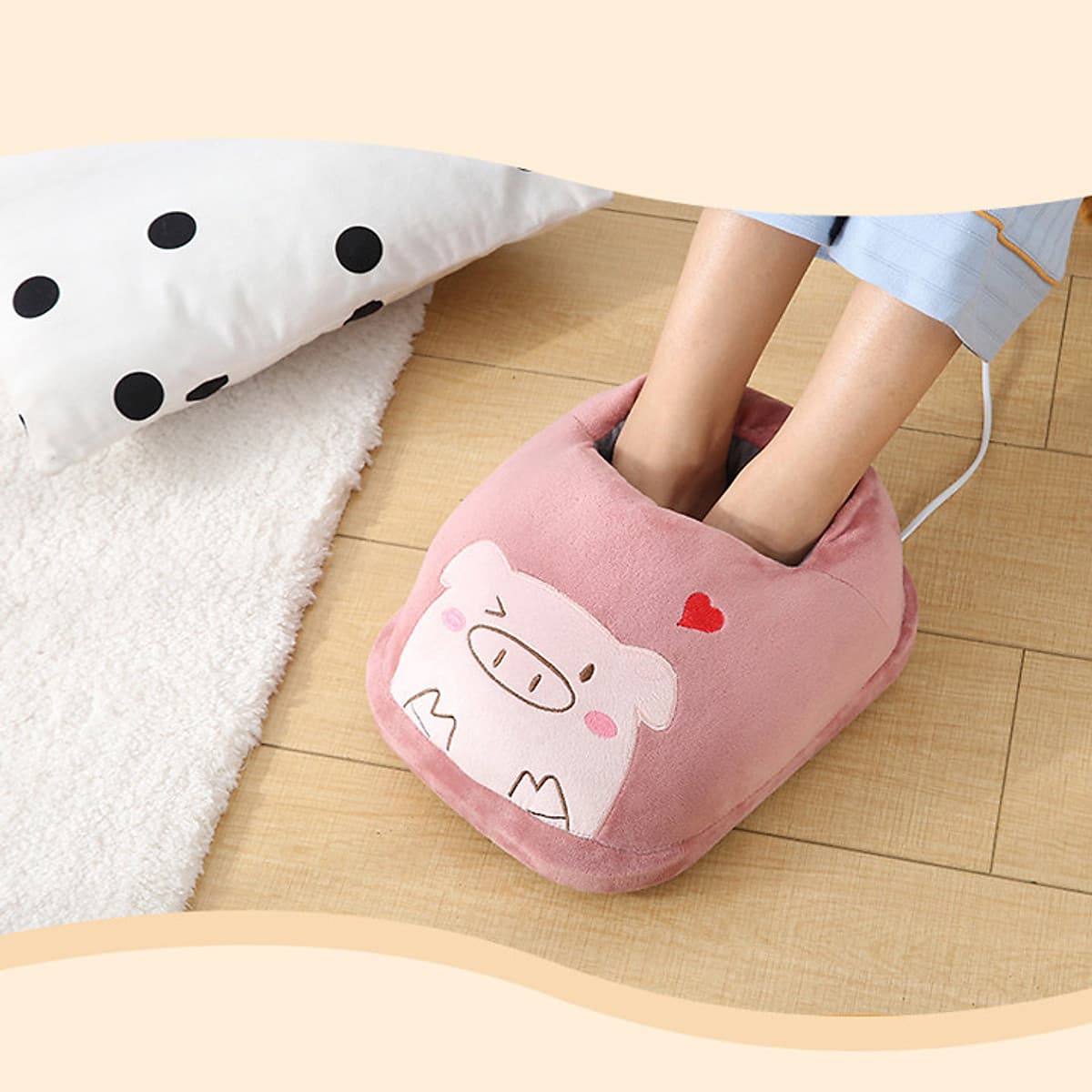 Túi sưởi ấm chân - Máy sưởi ấm chân hình thú size 32x27x12cm - Giao hình thú ngẫu nhiên