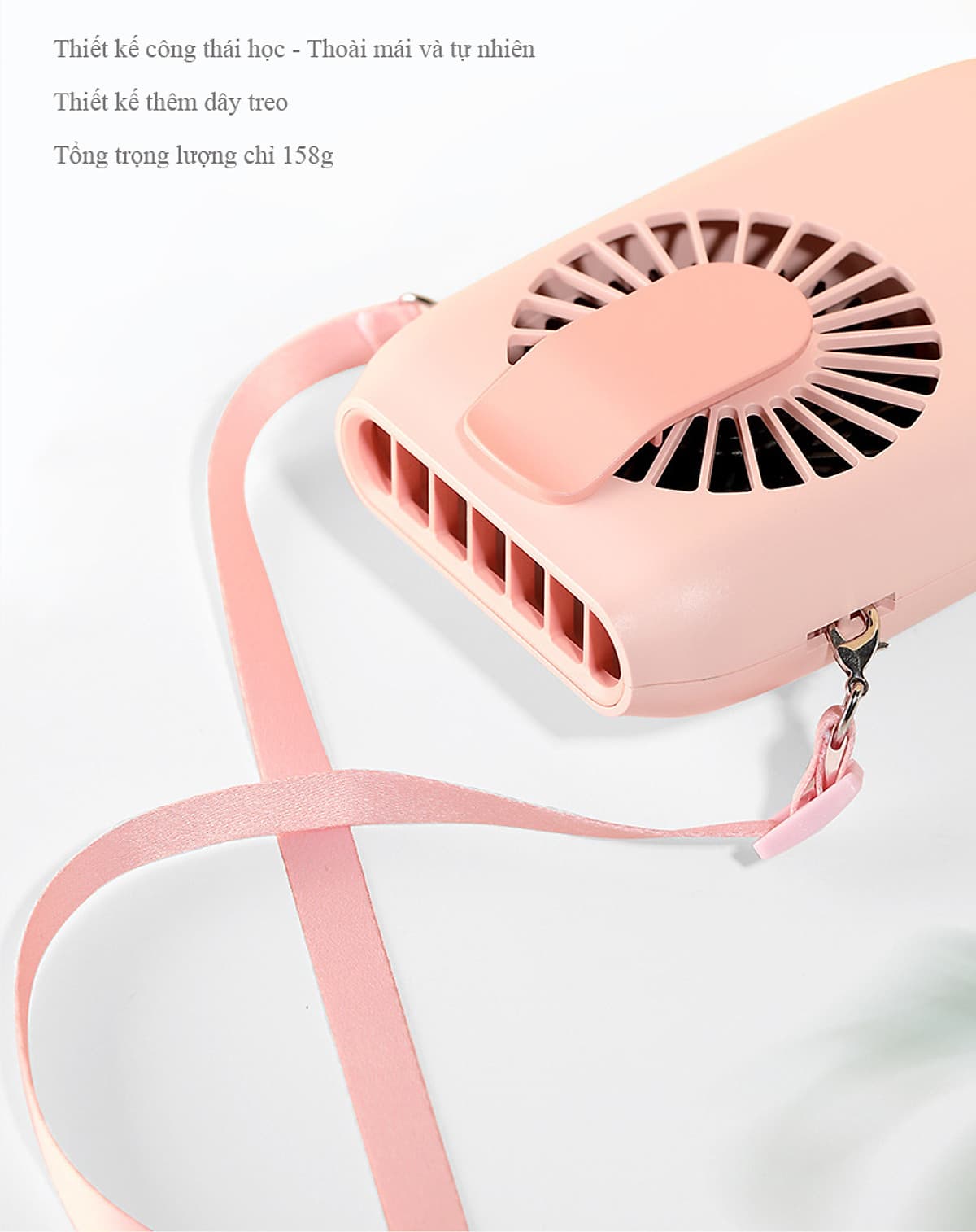 Quạt Treo Eo Lưng Kèm Dây Đeo Tích Hợp Sạc Thích Hợp Với Mọi Hoạt Động Làm Việc Giải Trí Subara GF-22