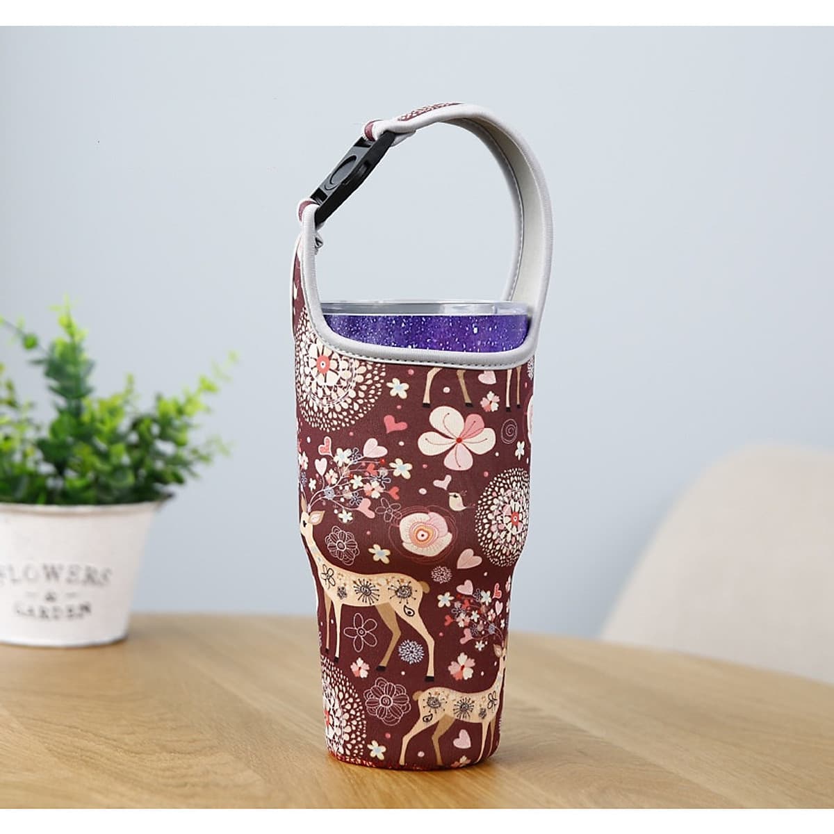 Túi Đựng Ly Giữ Nhiệt Lớn 900ml - Nhiều Hoa Văn