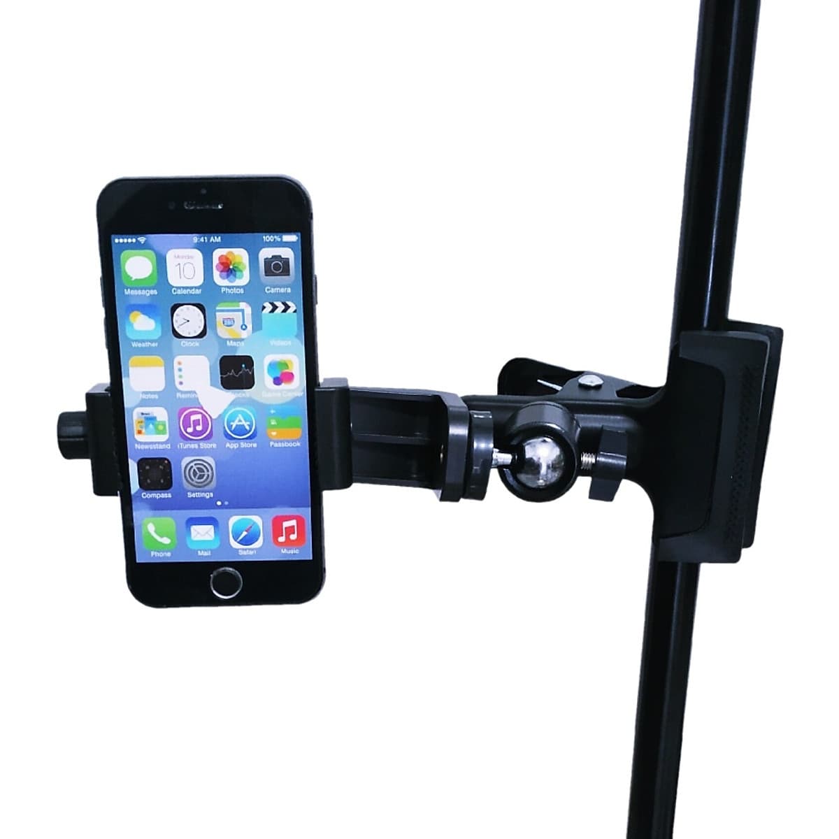 Kẹp điện thoại đa năng vào thân tripod / giá đỡ 3 chân, hoặc vào bàn ghế, cửa kính hỗ trợ livestream, chụp ảnh, quay video nhiều máy