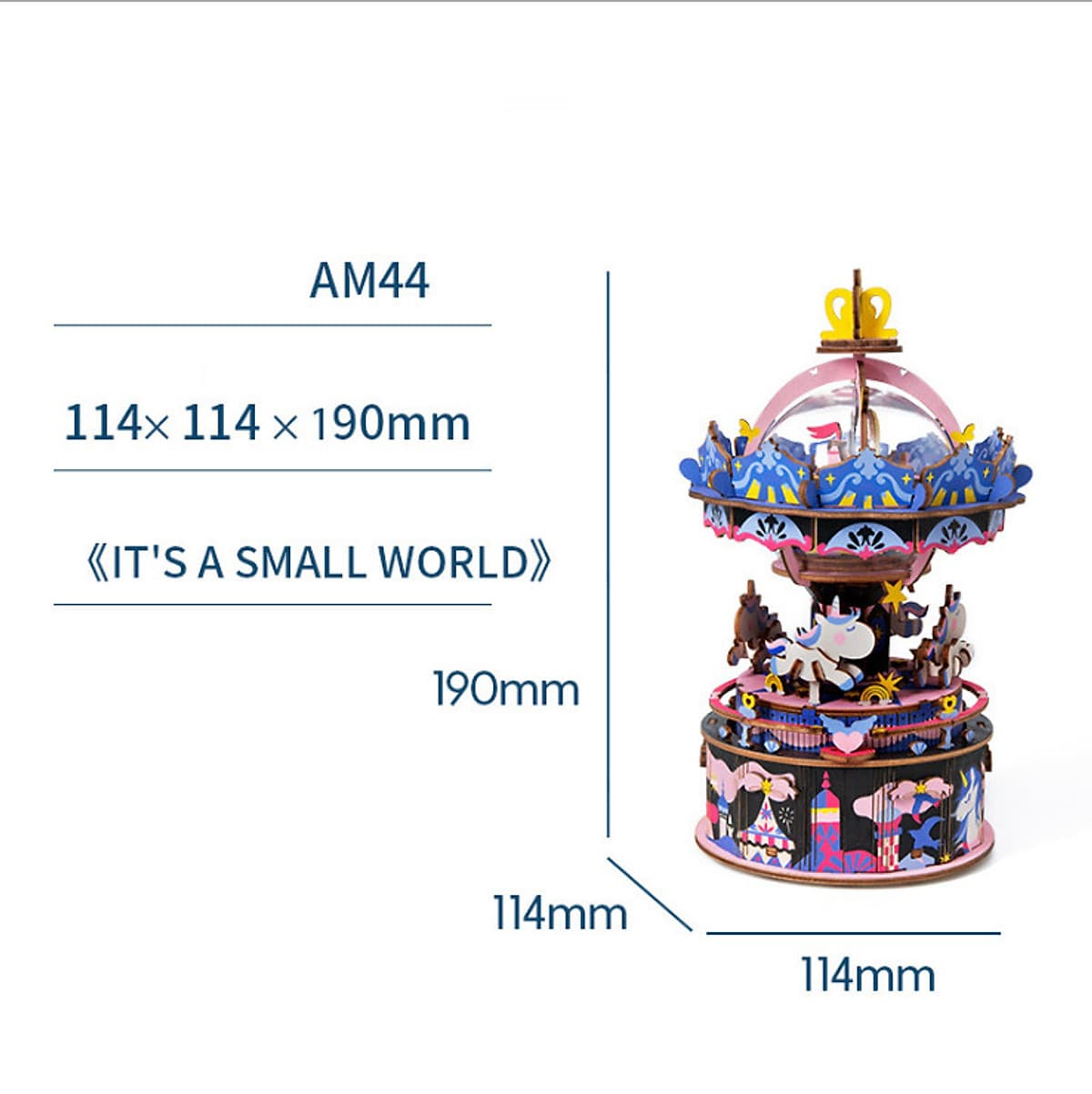 Đồ chơi lắp ráp gỗ 3D Mô hình Hộp nhạc Music Box AM41-AM45