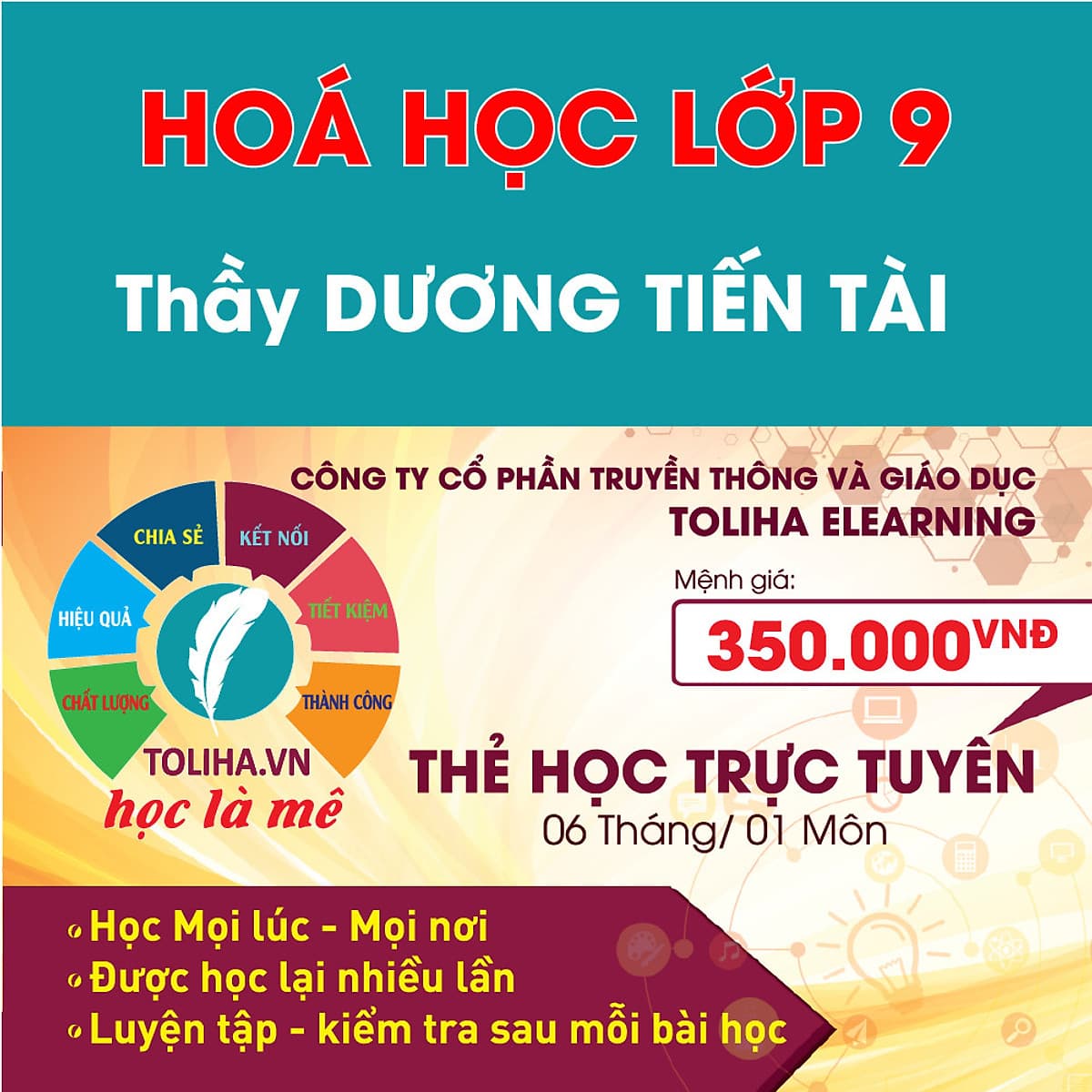 Khóa học HỮU CƠ 9 - CƠ BẢN + NÂNG CAO thầy Dương Tiến Tài - 06 tháng