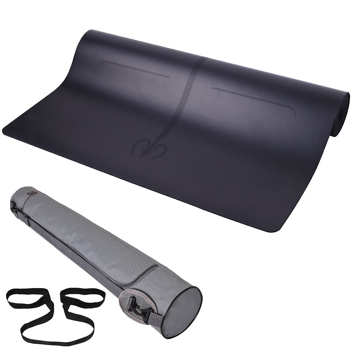 Thảm Tập Yoga Định Tuyến Da PU Cao Cấp Chính Hãng miDoctor + Túi Đựng Thảm Tập Yoga + Dây Buộc Thảm Yoga Định Tuyến