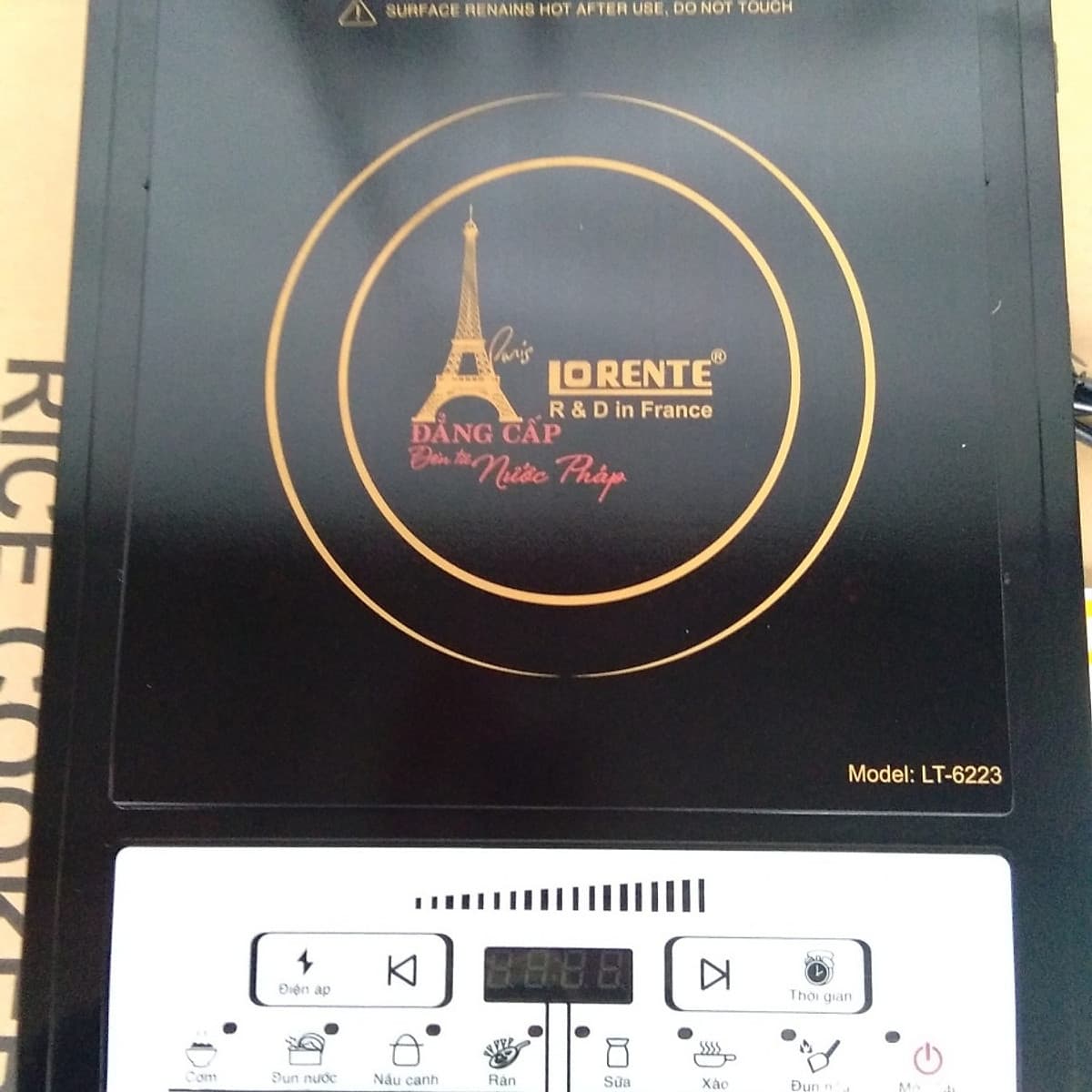 Bếp điện từ Lorente LT-6223 - Tặng Nồi Lẩu - Hàng chính hãng