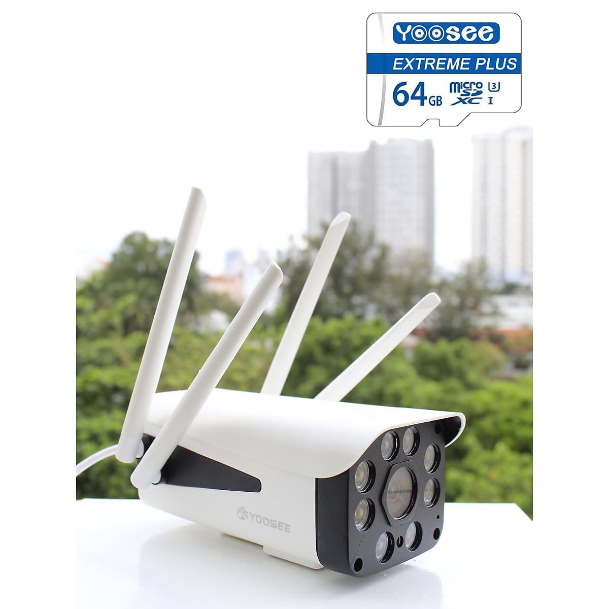 Camera Ip Wifi Ngoài Trời Yoosee GW-218S Full HD 1080P Và Thẻ Nhớ Yoosee  64GB - Hàng Chính Hãng