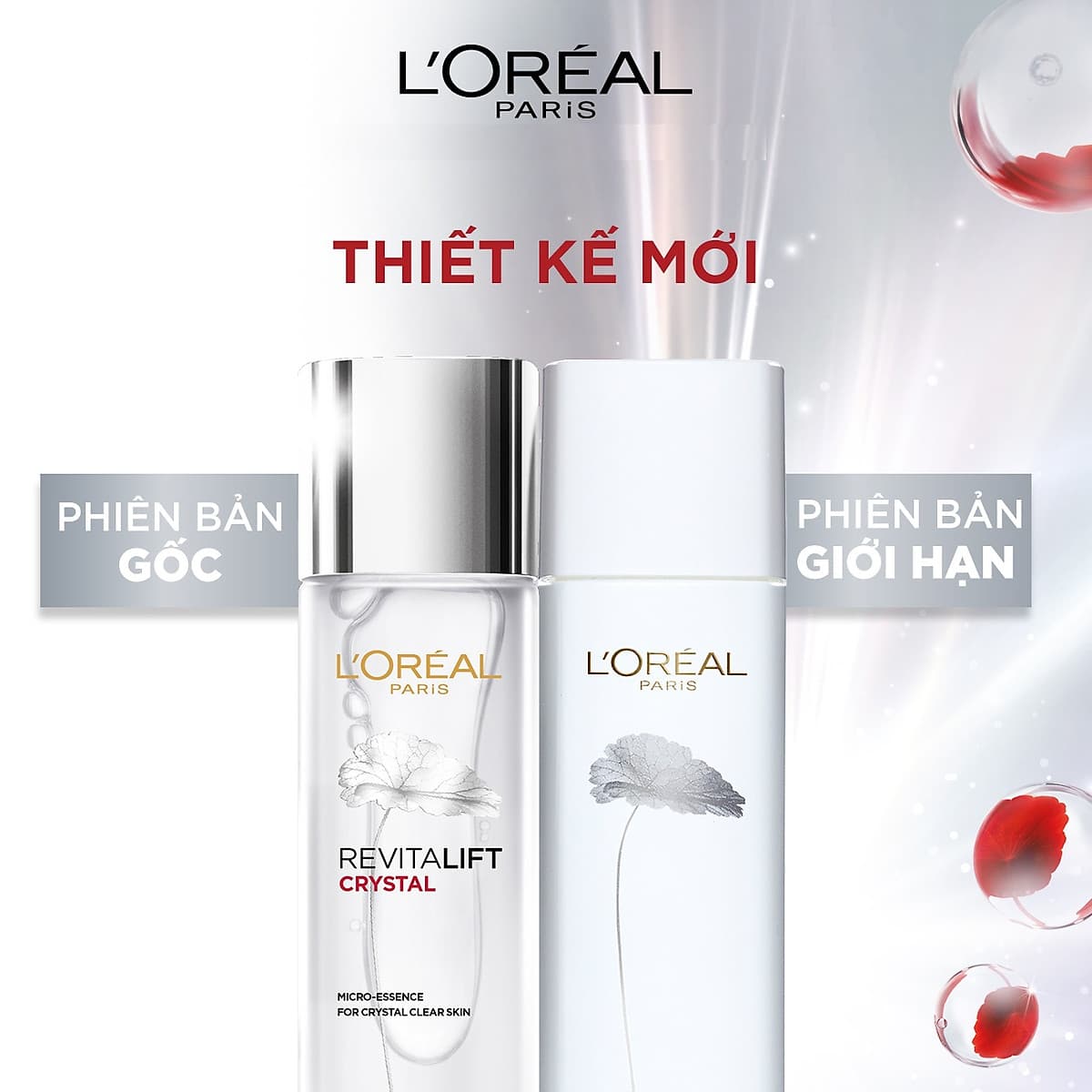 Dưỡng chất căng mướt da Crystal Micro Essence 130ml - phiên bản giới hạn 