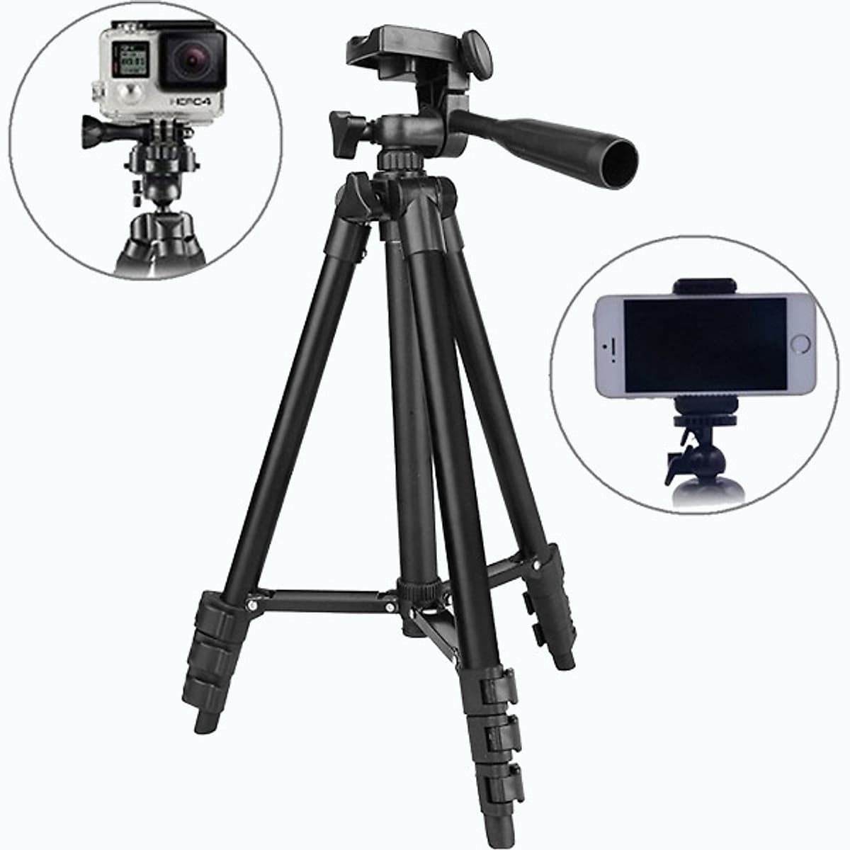 Chân máy ảnh Tripod Chụp hình chụp ảnh 3 chân PKCB182 - Hàng Chính Hãng