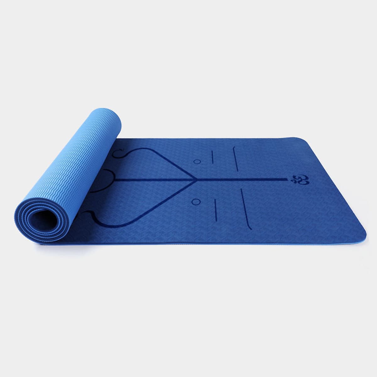 Thảm tập yoga định tuyến cao cấp DOPI DP1102-2 Chất liệu TPE siêu bám