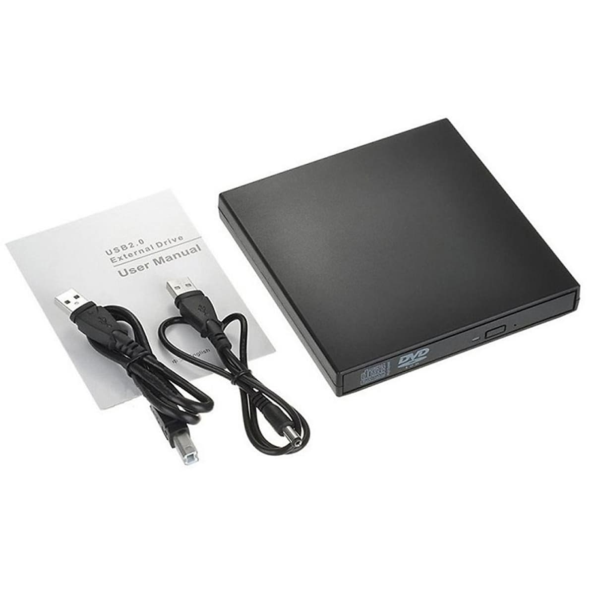 Ổ đĩa dvd rời cho laptop, desktop, máy tính bàn, ổ đĩa quang dvd rw gắn ngoài qua cổng USB hỗ trợ đọc, ghi đĩa dvd, cd không kén đĩa.