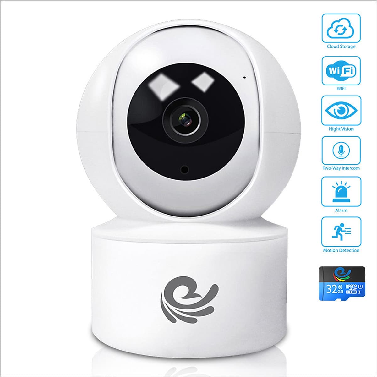 [ TẶNG THẺ 32GB ] Camera Wifi - Camera Ip Giám Sát Trong Nhà CareCam Độ Phân Giải 2.0Mpx - Xoay 360 Độ Theo Chuyển Động - Chính Hãng