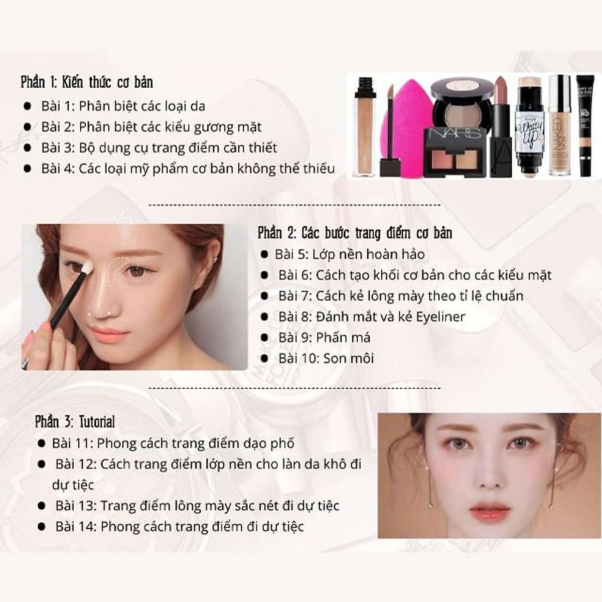  Trở thành CHUYÊN GIA MAKEUP sau 7 ngày - TẶNG KÈM THÊM 3 KHÓA HỌC [UNICA.VN