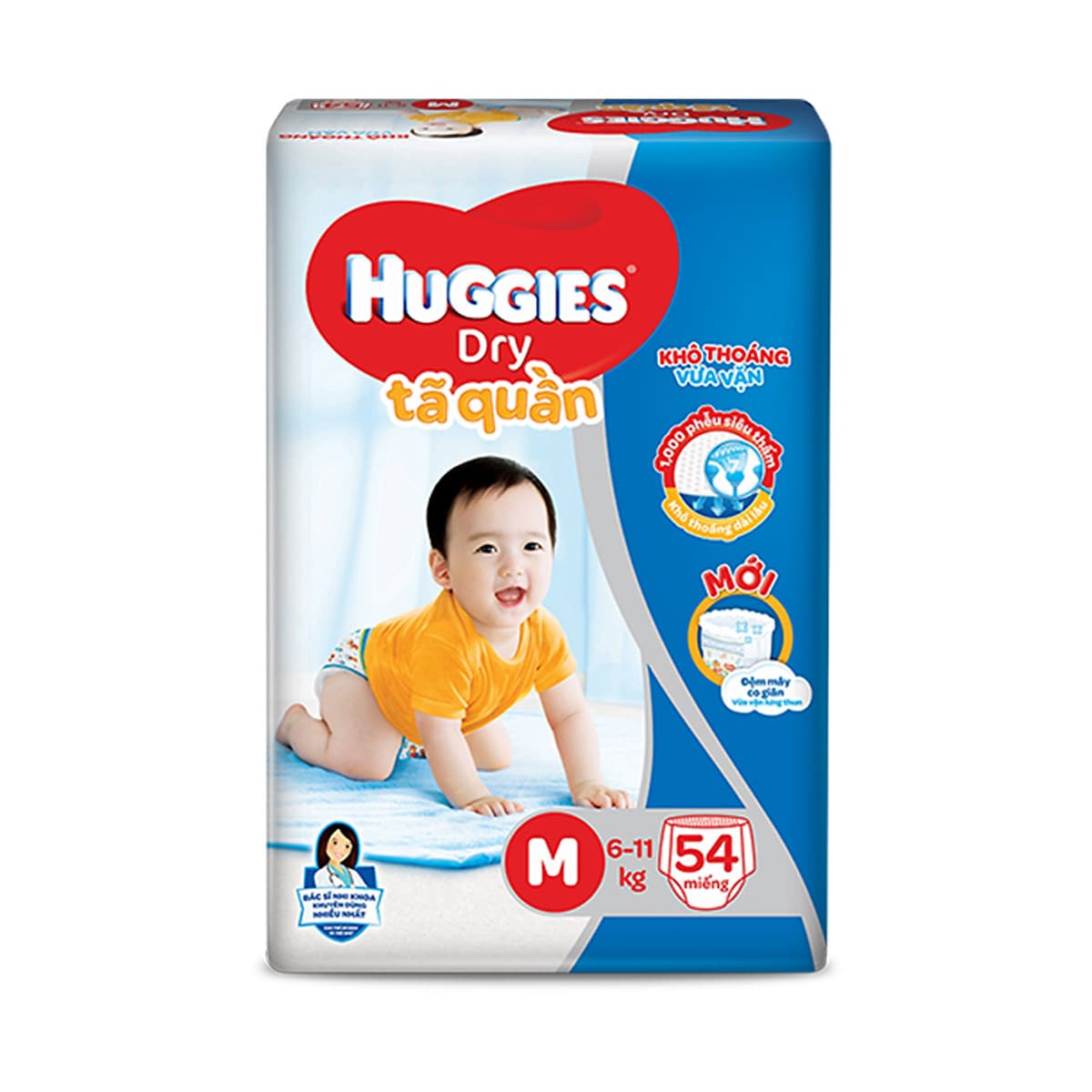 Combo 2 Tã quần HUGGIES DRY BIG JUMBO M54 - L48 - XL42 - XXL38