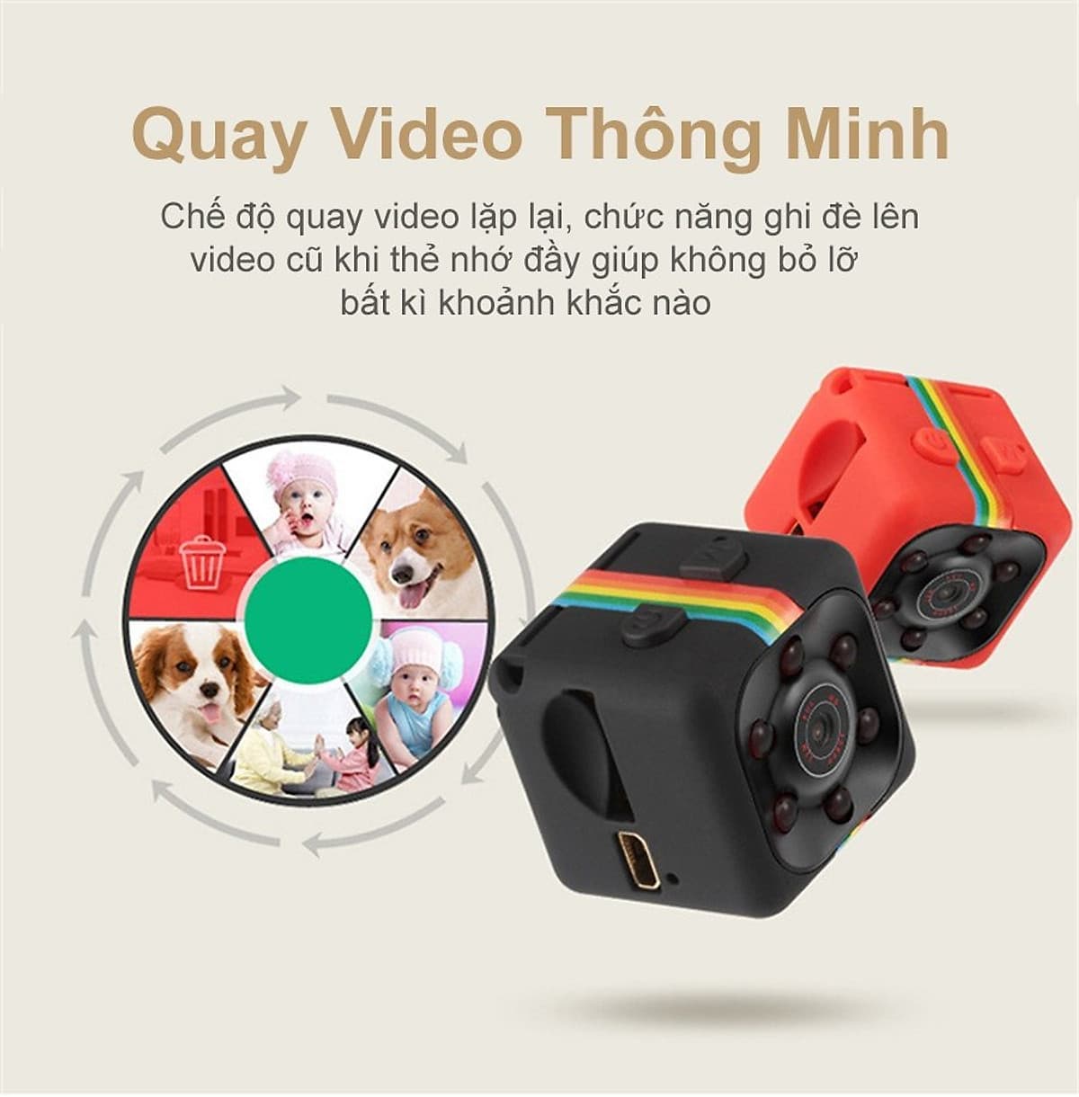 Camera Hành Trình Mini DV SQ11 Full HD 1080P Hỗ Trợ Ban Đêm Cao Cấp AZONE