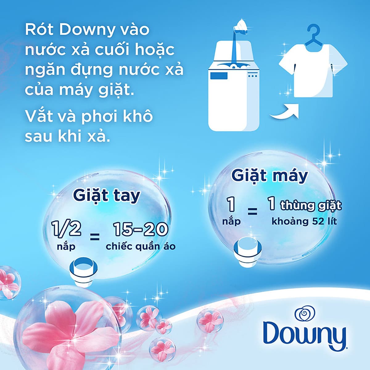 Nước Xả Vải Downy Expert Dành Cho Phơi Trong Nhà 2.4L (dạng túi)