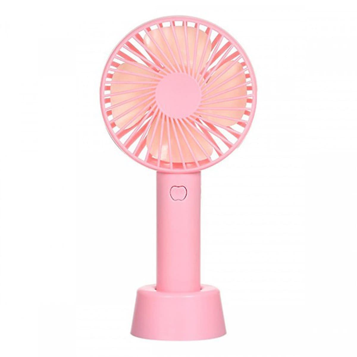 Quạt Mini Cầm Tay Tích Điện 3 Tốc Độ Gió, có đế để bàn (Giao màu ngẫu nhiên)