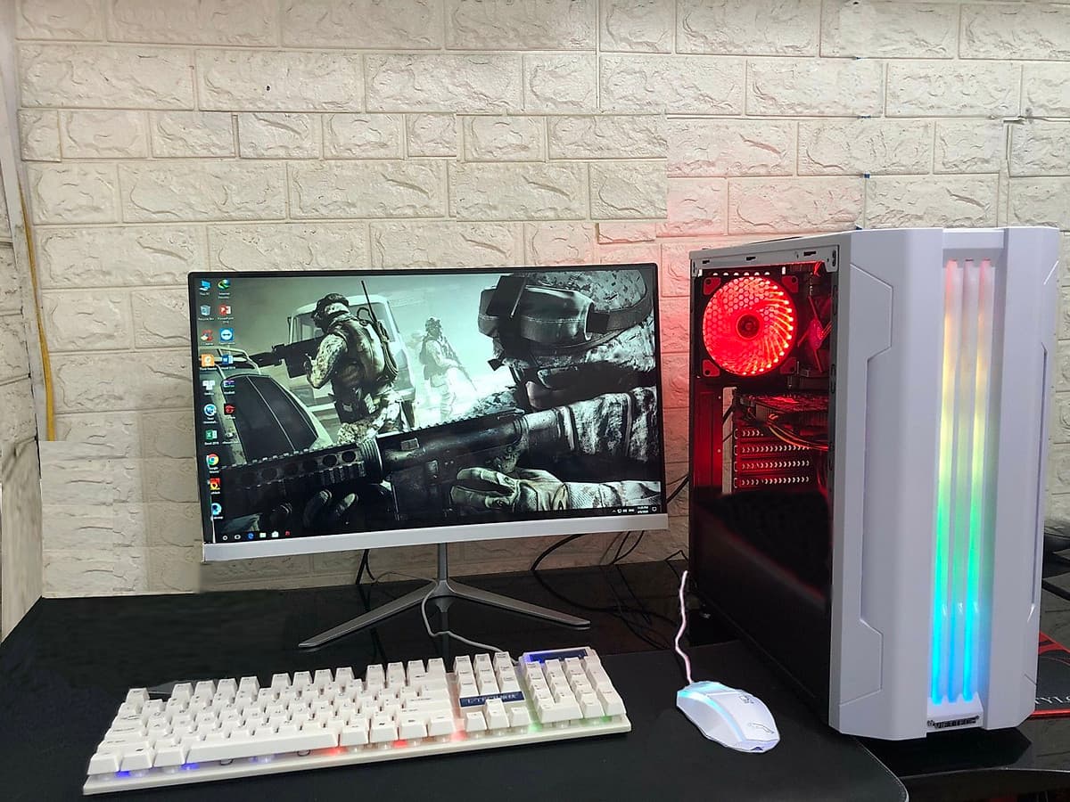 Bộ máy tính MỚI màn 24 inch cong chuyên Game, edit video, đồ họa, văn phòng, học tập,(Sản phẩm trọn bộ đã cài đặt Win, office, cắm điện là dùng)- Hàng nhập khẩu