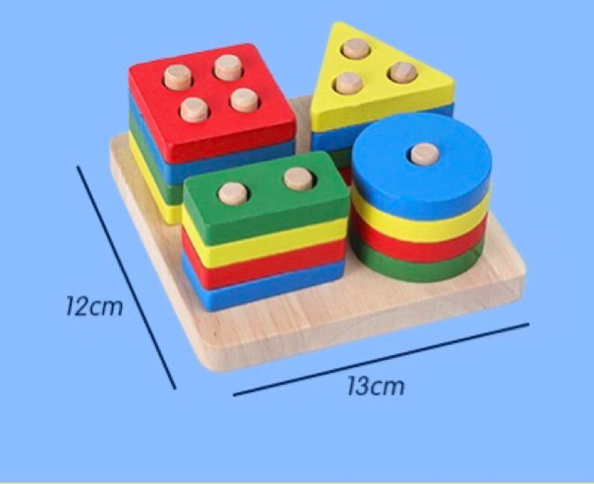 Combo 6 món đồ chơi gỗ an toàn cho bé- phát triển trí tuệ