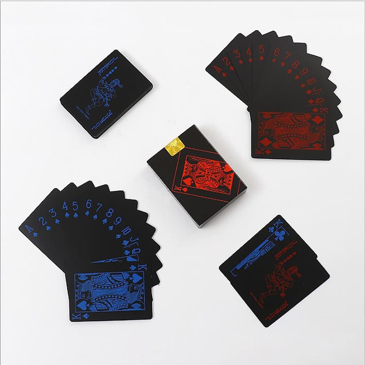Bộ Bài Tây Poker Nền Đen Cao Cấp Chọn Màu – Bài Tây Nhựa PVC Chống Nước – Chính Hãng miDoctor