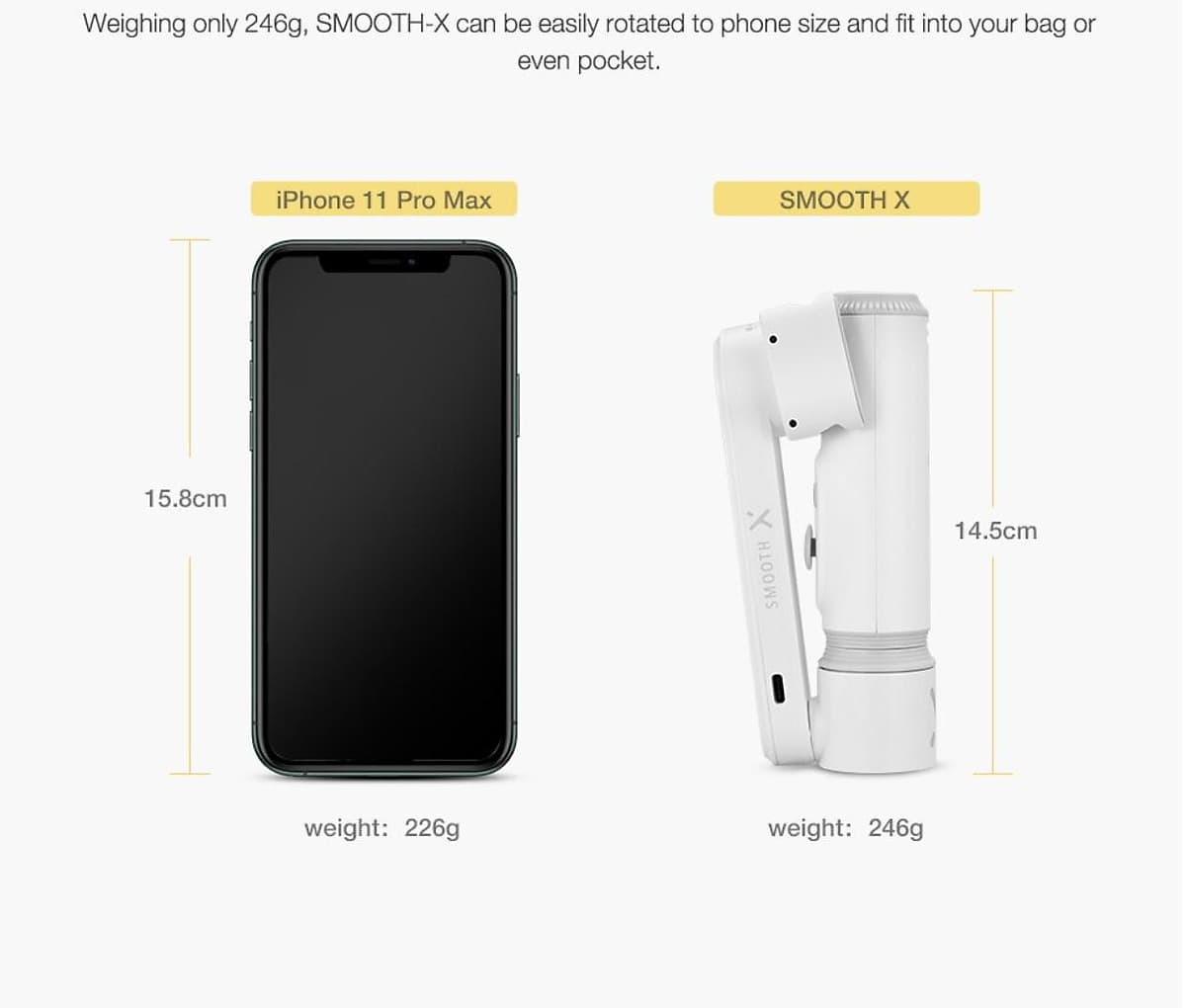 Tay cầm chống rung Gimbal Zhiyun Smooth X - Hàng Chính Hãng
