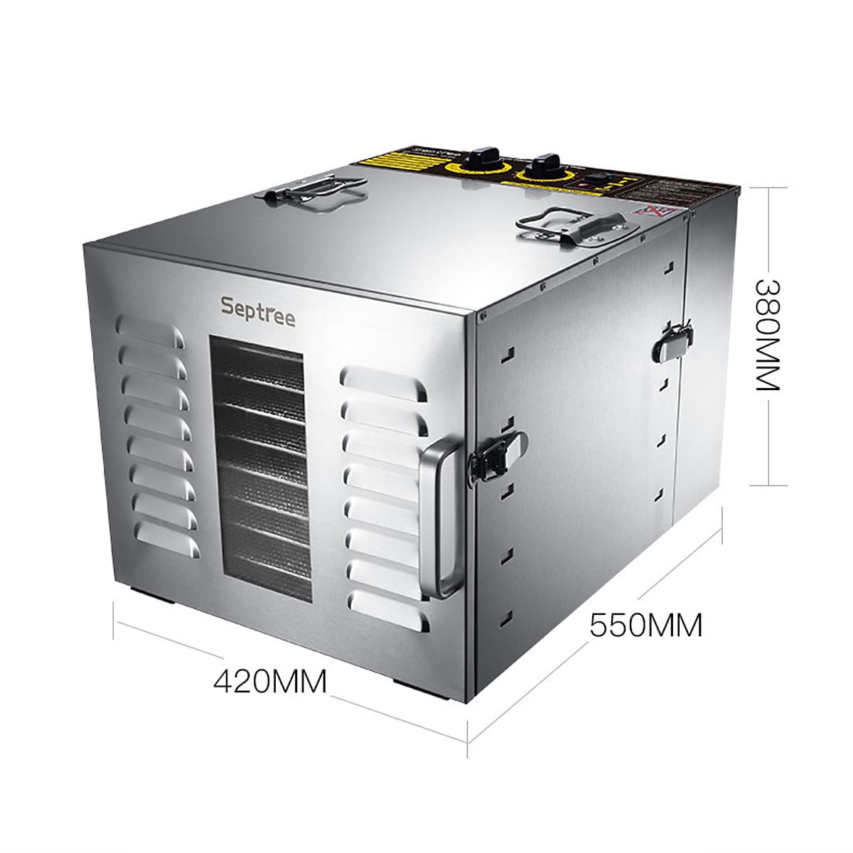 Máy sấy thực phẩm 10 khay bằng inox