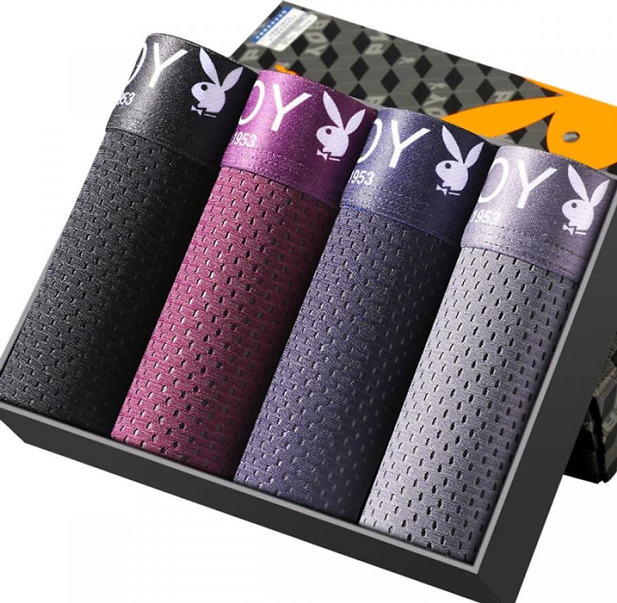 Set 4 Quần Lót Boxer Nam Playboy