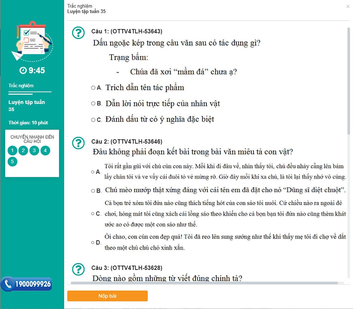 Khóa học ÔN TẬP CUỐI TUẦN - TIẾNG VIỆT LỚP 4 cô Chu Ái Thu - 09 tháng