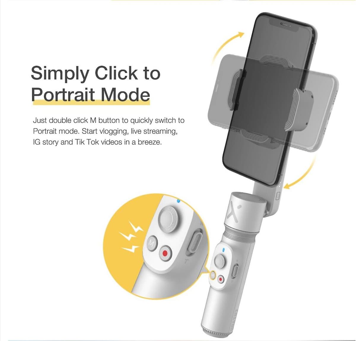 Tay cầm chống rung Gimbal Zhiyun Smooth X - Hàng Chính Hãng