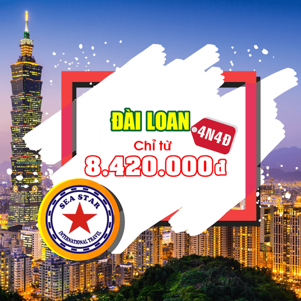 Tour Đài Loan 4N4Đ: Đài Bắc - Cao Hùng - Đài Trung, Gồm Visa, Bay Vietjet Air, Khởi Hành Tháng 03, 04, Hoa Anh Đào