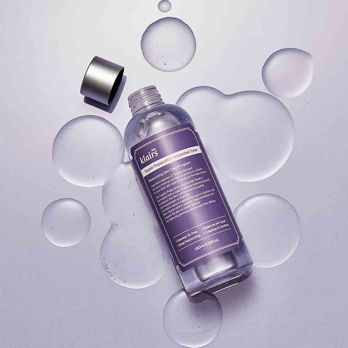 Nước hoa hồng chống viêm không mùi Klairs Supple Preparation Unscented Toner