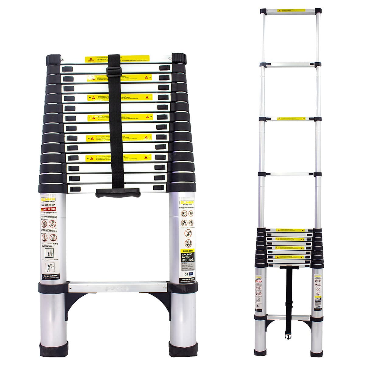 Thang nhôm rút gọn SUMIKA SK440 - Chiều cao tối đa 4.4m, chiều dài rút gọn 0.92m