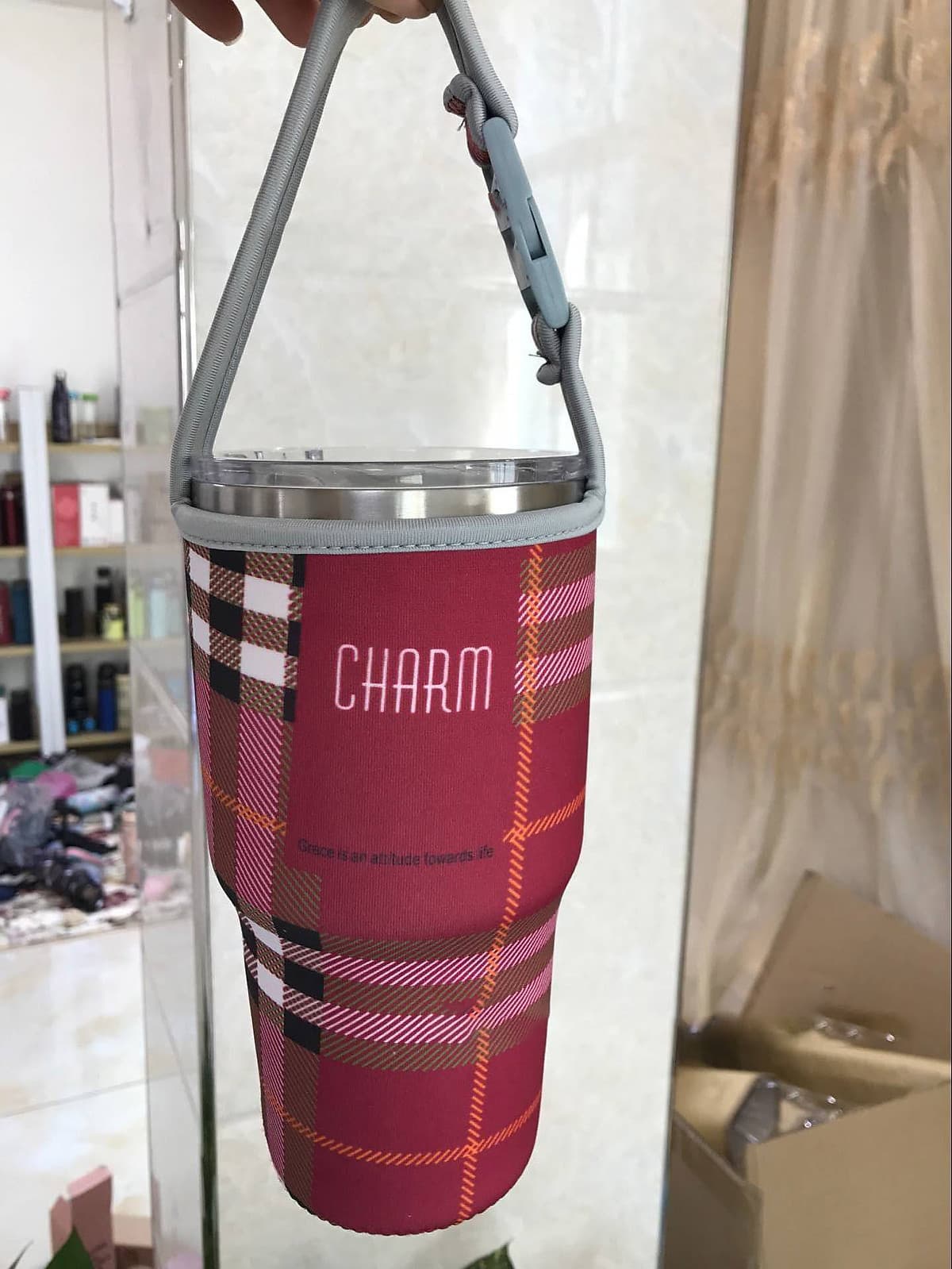 Túi Đựng Ly Giữ Nhiệt Lớn 900ml - Nhiều Hoa Văn