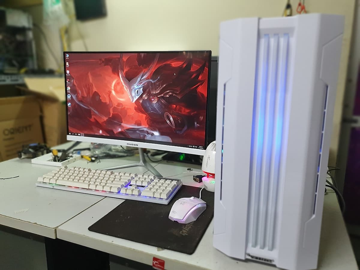  Bộ máy tính màn hình CONG 24 inch linh kiện mới full box dùng văn phòng, học tập, chơi game (Sản phẩm trọn bộ đã cài đặt win, office, quý khách cắm điện là dùng...)