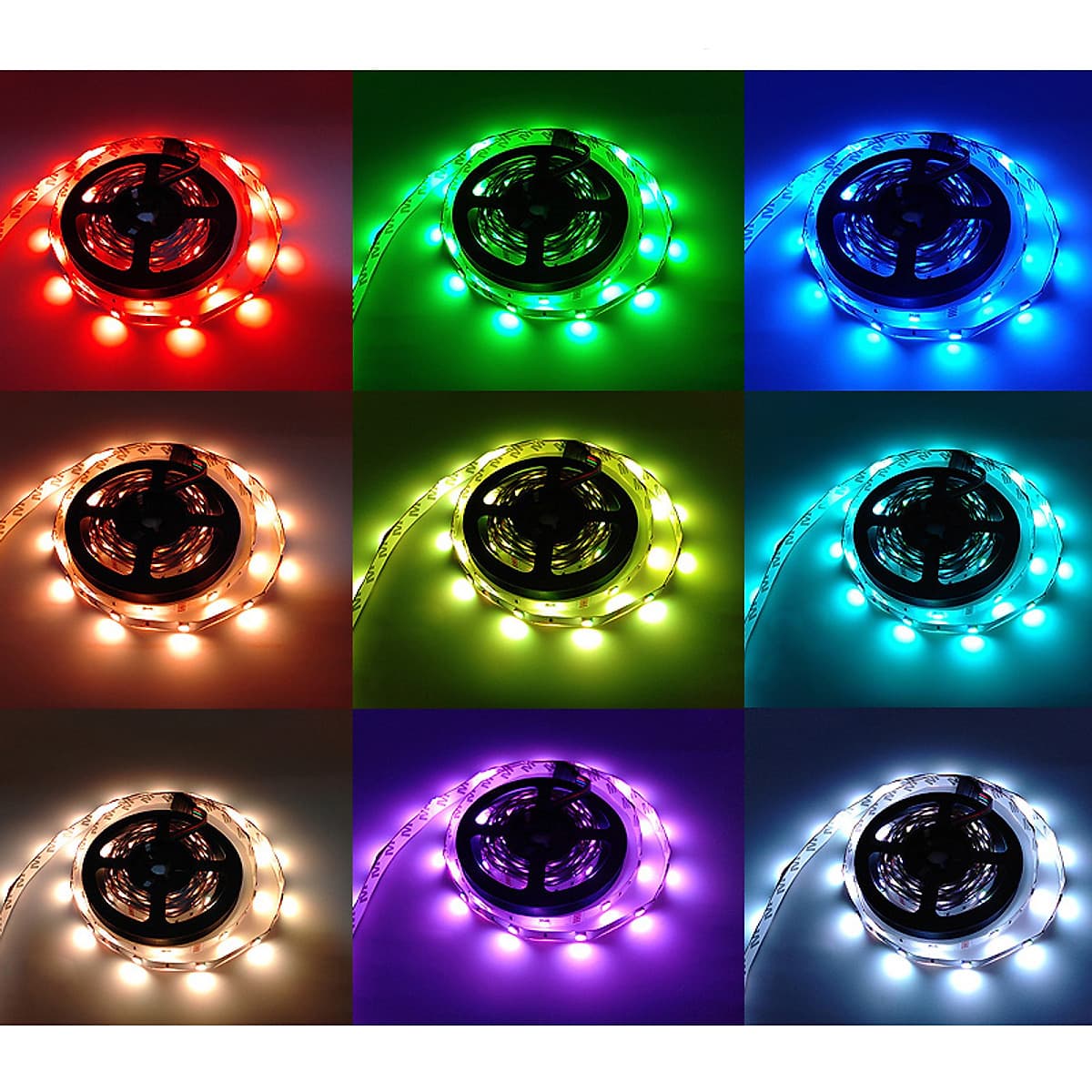 Cuộn Đèn LED Trang Trí Quấn Cây RGB Siêu Sáng, Dài 5M Kèm Remote 44 Phím