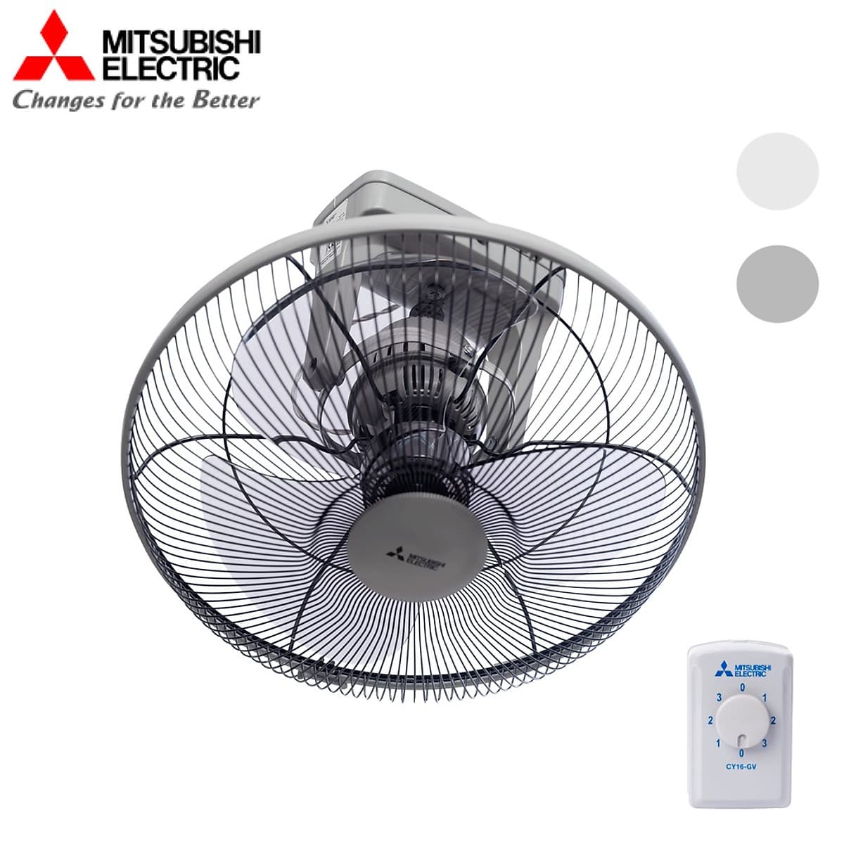 Quạt đảo trần MITSUBISHI CY16-GV SF-GY màu xám  49W cao cấp Made in Thailand- Hàng chính hãng 