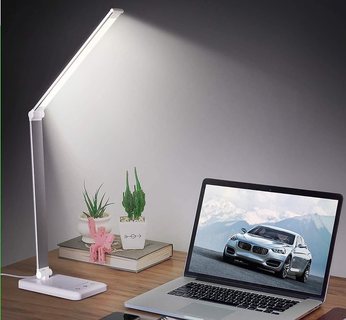 Đèn Bàn Học Đọc Sách, Làm Việc (Học Sinh, Sinh Viên, Văn Phòng) LED Chống Cận, Cảm Ứng Nhôm Cao Cấp eLights TD-621