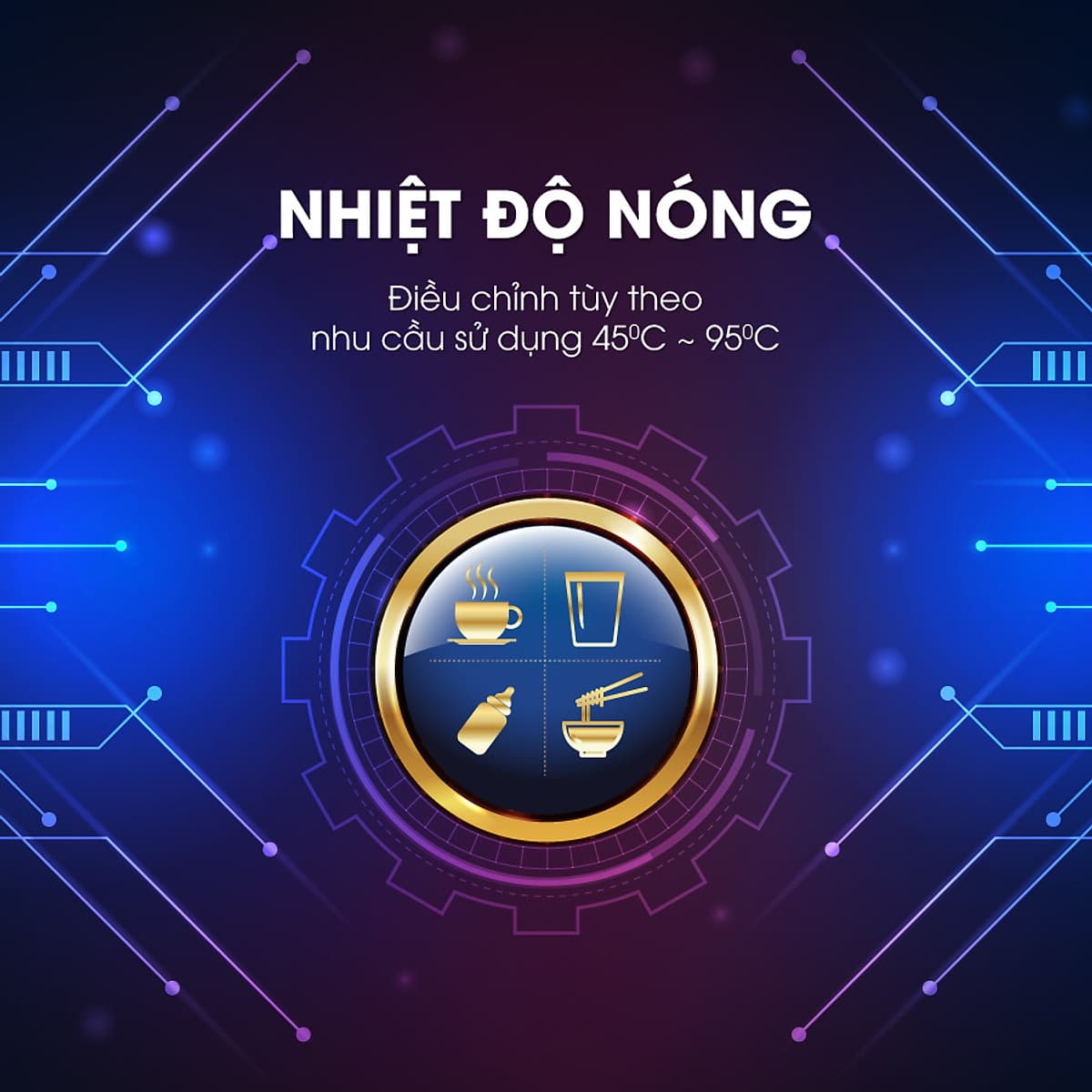 Máy lọc nước RO 3-in-1 nóng lạnh nguội Mutosi MP-350D-GR - Tủ đứng, 8 cấp lọc, công suất  10L/h - Hàng chính hãng