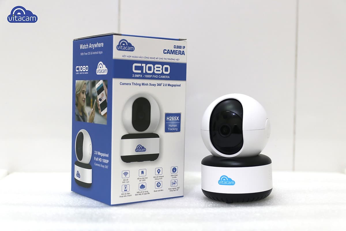 [TẶNG THẺ NHỚ 32G] CAMERA VITACAM C1080 - Hàng chính hãng