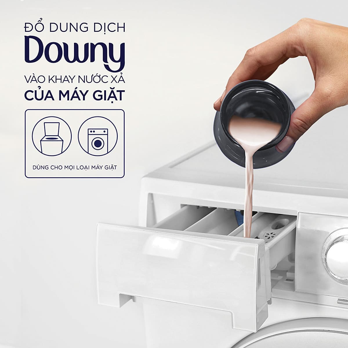 Nước Xả Vải Downy Expert Dành Cho Phơi Trong Nhà 2.4L (dạng túi)