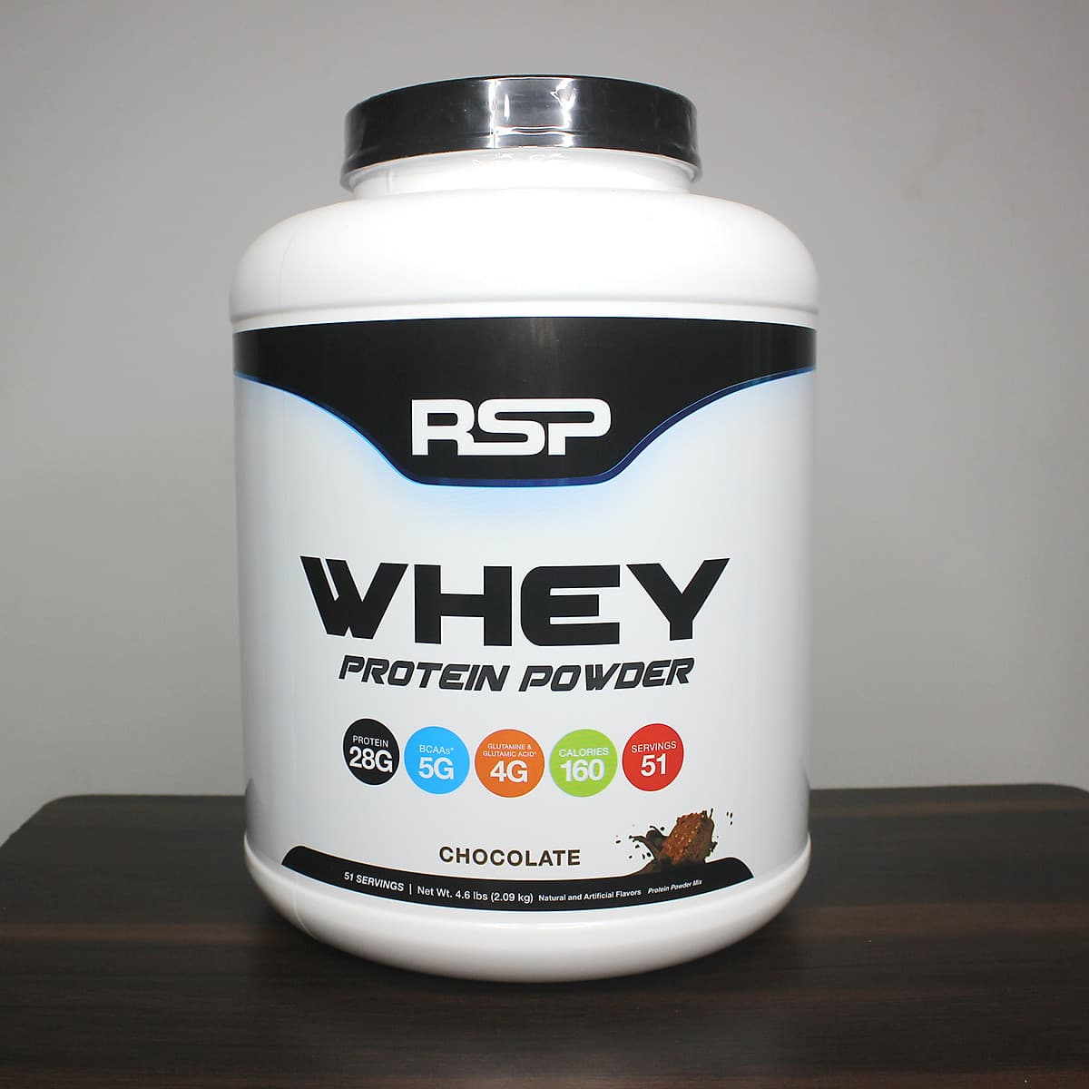 Combo Sữa tăng cơ giảm mỡ Whey Protein Powder của RSP hương Chocolate hộp 51 lần dùng hỗ trợ tăng cơ, phục hồi và phát triển cơ bắp & Bình lắc 600ml (Mẫu ngẫu nhiên)