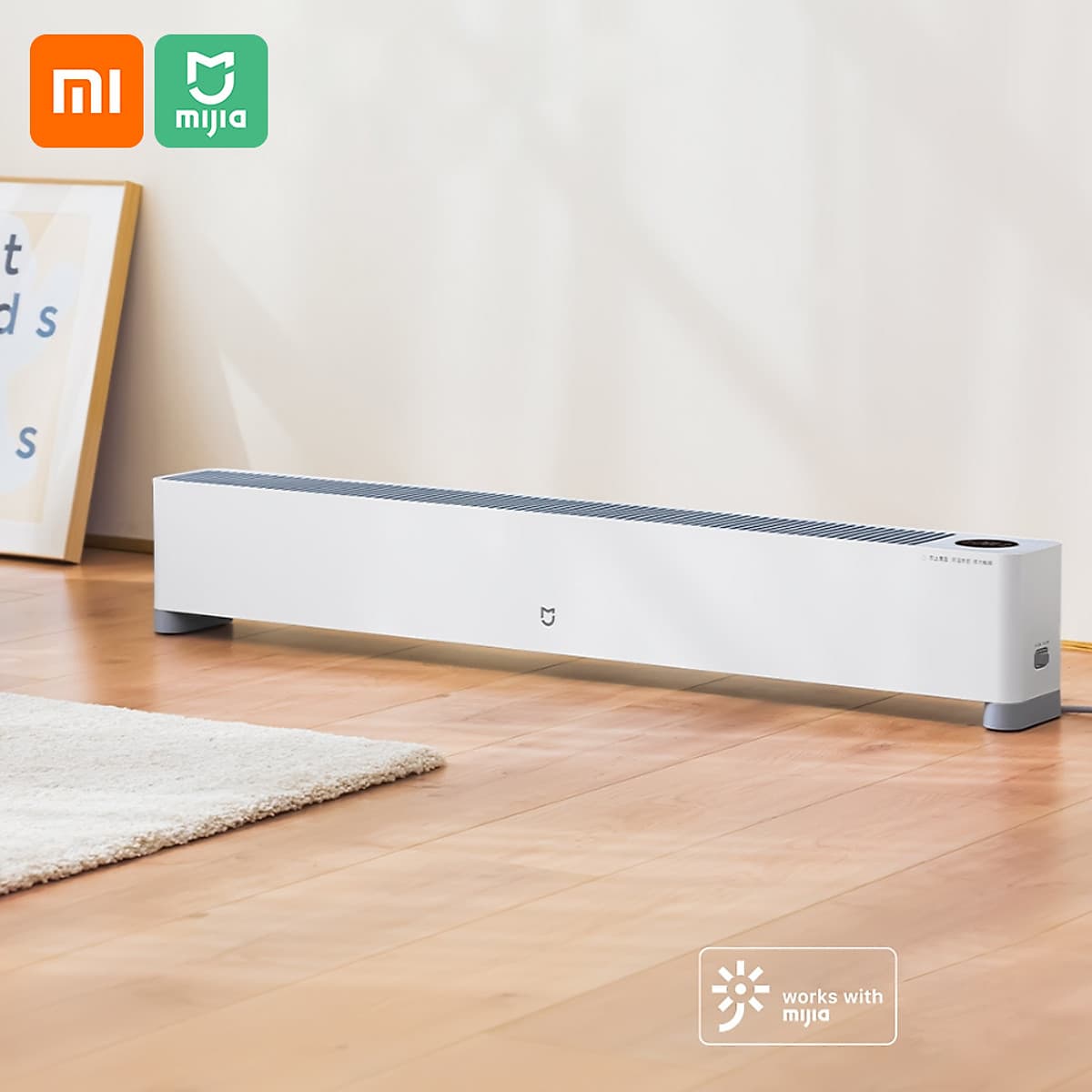 Máy sưởi thông minh Xiaomi Mijia Baseboard 2020 - kết nối wifi, điều khiển từ xa, 2200W - smart heater TJXDNQ01LX